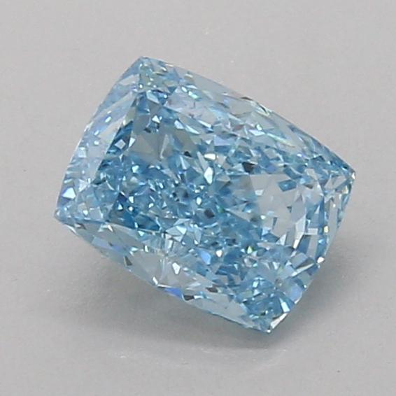 1.11 Ct. Fancy Vivid Blue Cushion Lab Grown Diamond