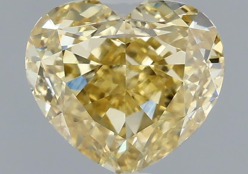 1.52 Ct. Fancy Yellow Heart Lab Grown Diamond
