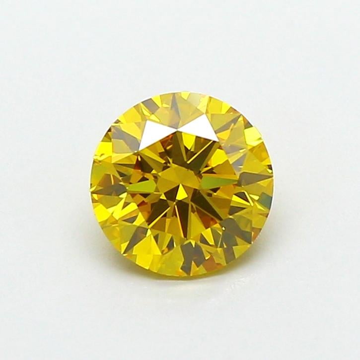 1.00 Ct. Fancy Vivid  Yellow Round Lab Grown Diamond