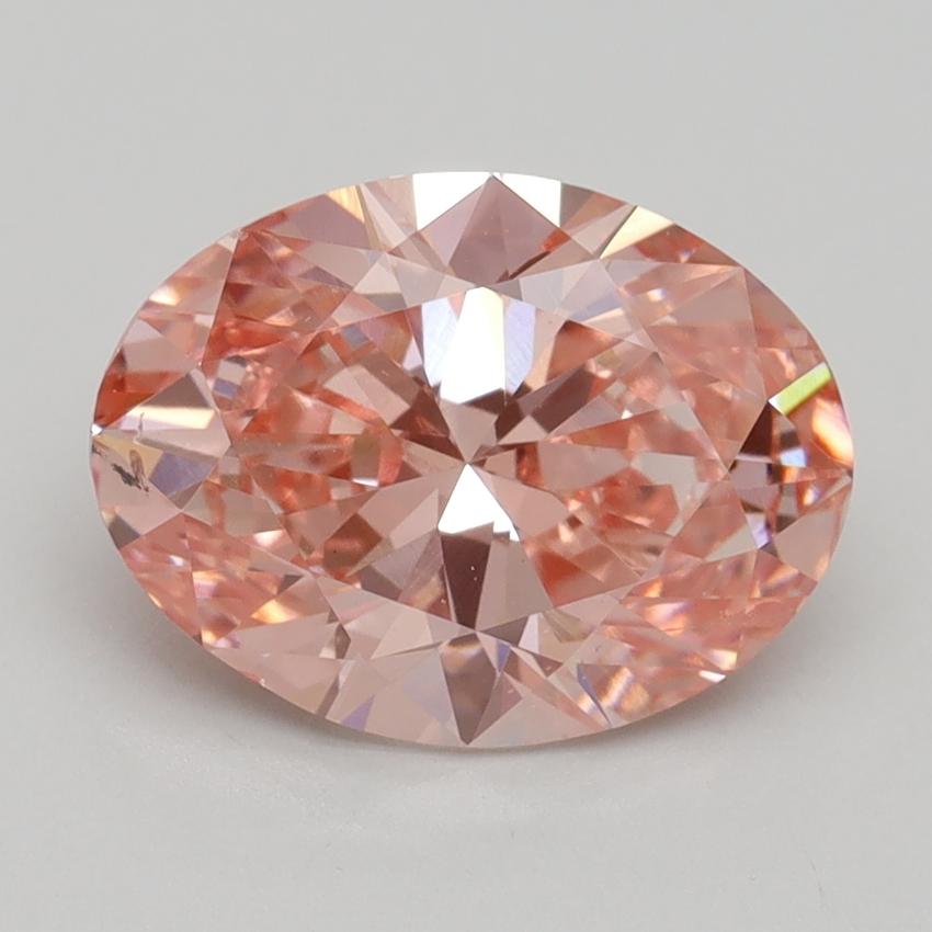 3.00 Ct. Fancy Vivid Pink Oval Lab Grown Diamond