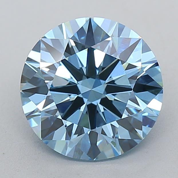 2.50 Ct. Fancy Vivid Blue Round Lab Grown Diamond