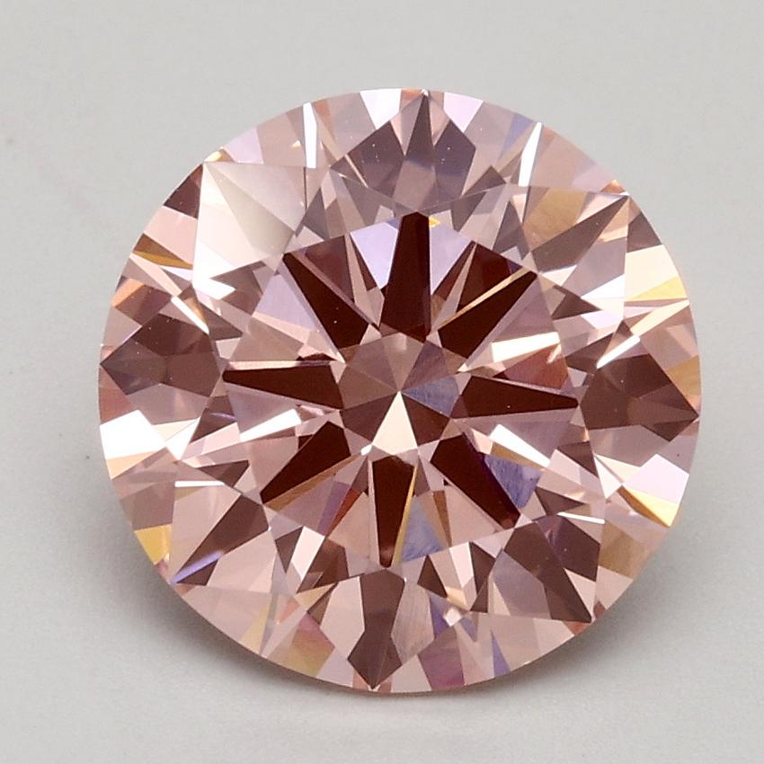 2.32 Ct. Fancy Intense Pink Round Lab Grown Diamond