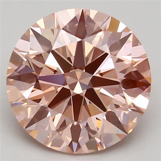 2.64 Ct. Fancy Intense Pink Round Lab Grown Diamond