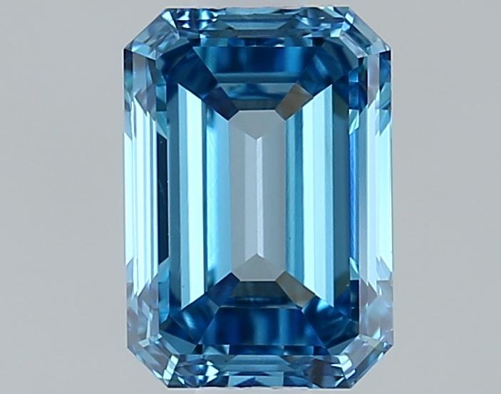1.00 Ct. Fancy Vivid Blue Emerald Lab Grown Diamond