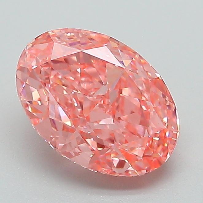 1.54 Ct. Fancy Vivid Pink Oval Lab Grown Diamond
