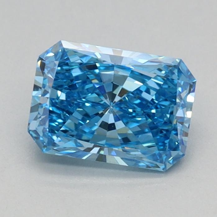 0.64 Ct. Fancy Vivid Blue Radiant Lab Grown Diamond