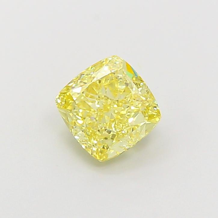 2.08 Ct. Fancy Intense Yellow Cushion Lab Grown Diamond