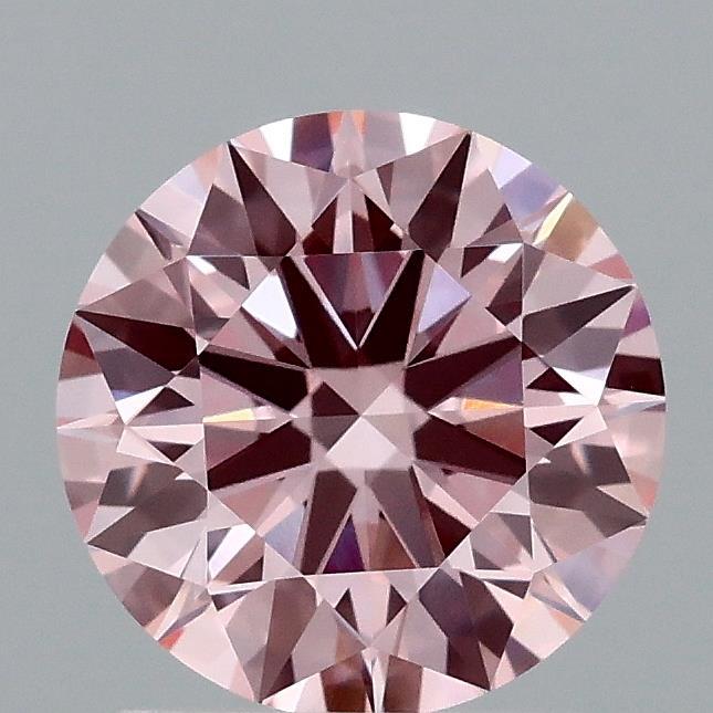 1.58 Ct. Fancy Vivid Pink Round Lab Grown Diamond