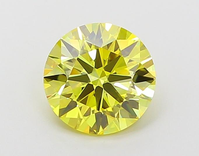 1.19 Ct. Fancy Vivid Yellow Round Lab Grown Diamond