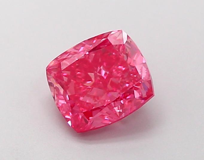 1.02 Ct. Fancy Vivid Pink Cushion Lab Grown Diamond