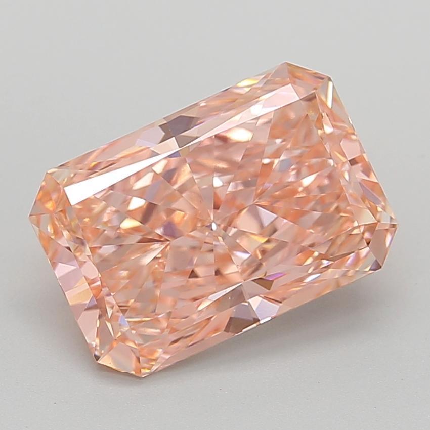 5.01 Ct. Fancy Vivid  Pink Radiant Lab Grown Diamond