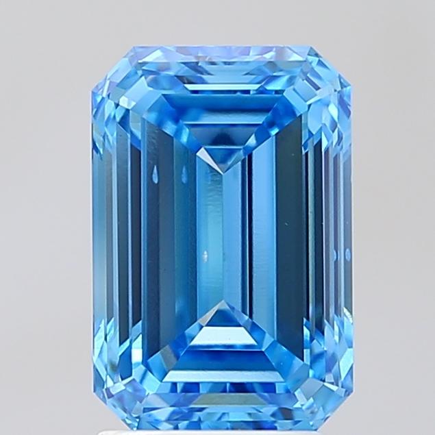 3.00 Ct. Fancy Vivid Blue Emerald Lab Grown Diamond