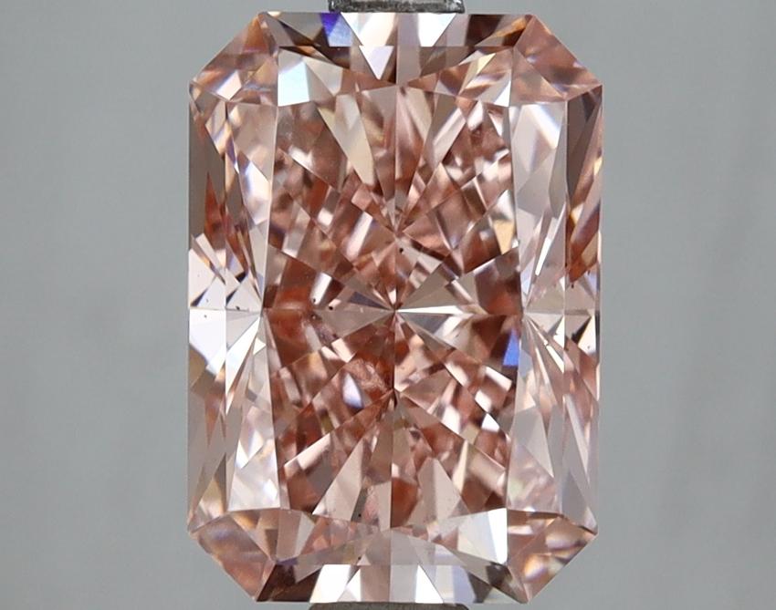 3.05 Ct. Fancy Vivid Pink Radiant Lab Grown Diamond