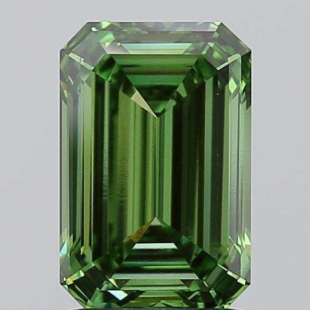 1.94 Ct. Fancy Vivid Green Emerald Lab Grown Diamond