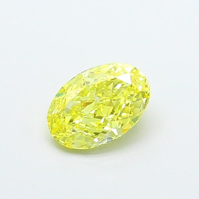 1.33 Ct. Fancy Vivid  Yellow Oval Lab Grown Diamond