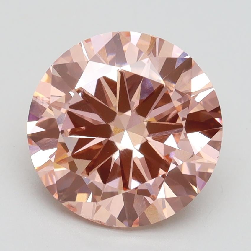 3.50 Ct. Fancy Intense Pink Round Lab Grown Diamond