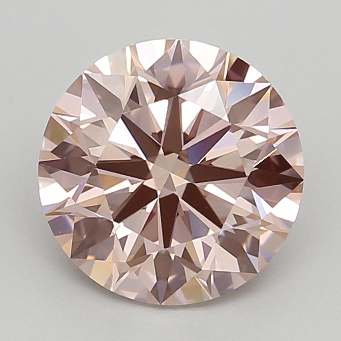 2.58 Ct. Fancy Intense Pink Round Lab Grown Diamond