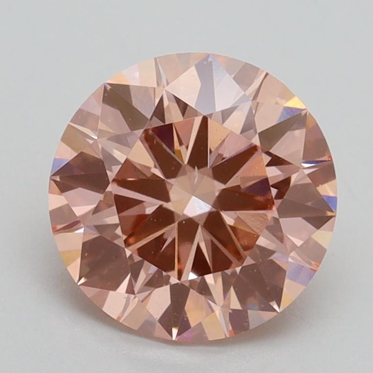 1.72 Ct. Fancy Intense Pink Round Lab Grown Diamond