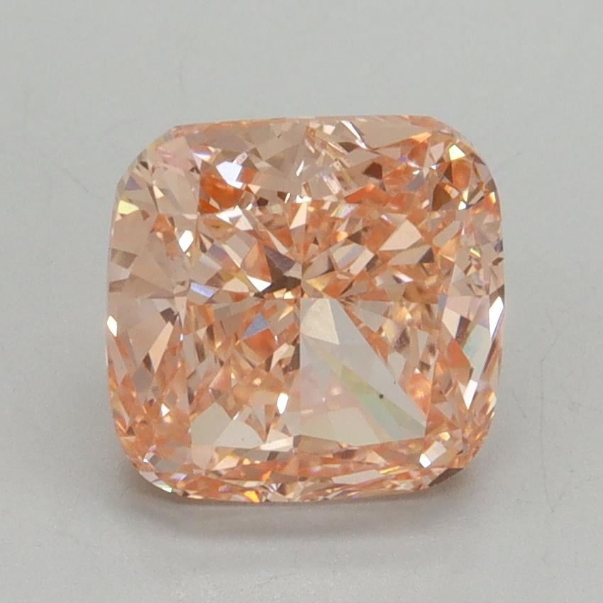 2.53 Ct. Fancy Vivid Pink Cushion Lab Grown Diamond