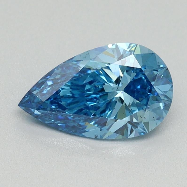 1.00 Ct. Fancy Vivid Blue Pear Lab Grown Diamond