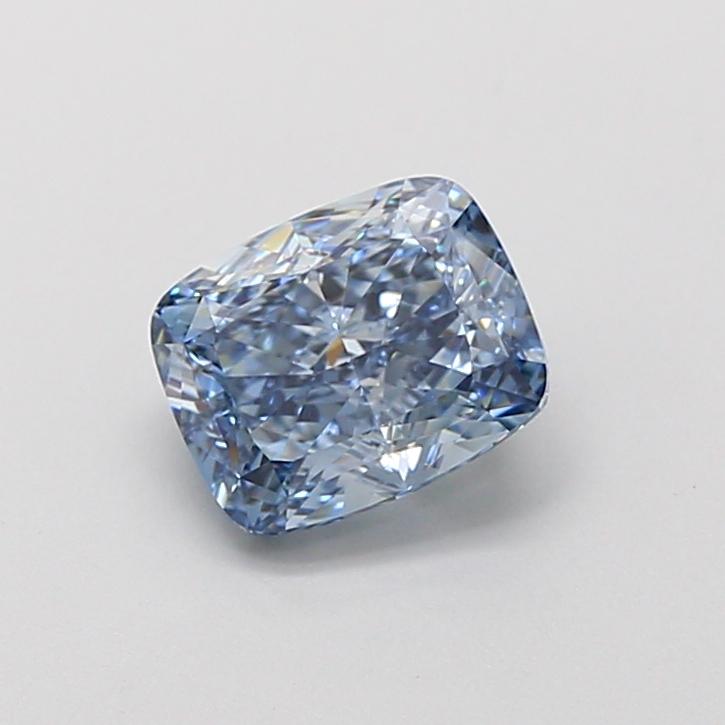 1.60 Ct. Fancy Vivid Blue Cushion Lab Grown Diamond