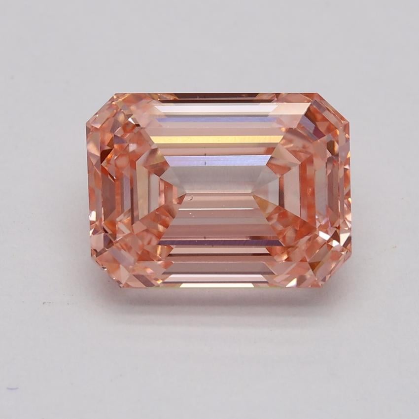 3.01 Ct. Fancy Intense Pink Emerald Lab Grown Diamond