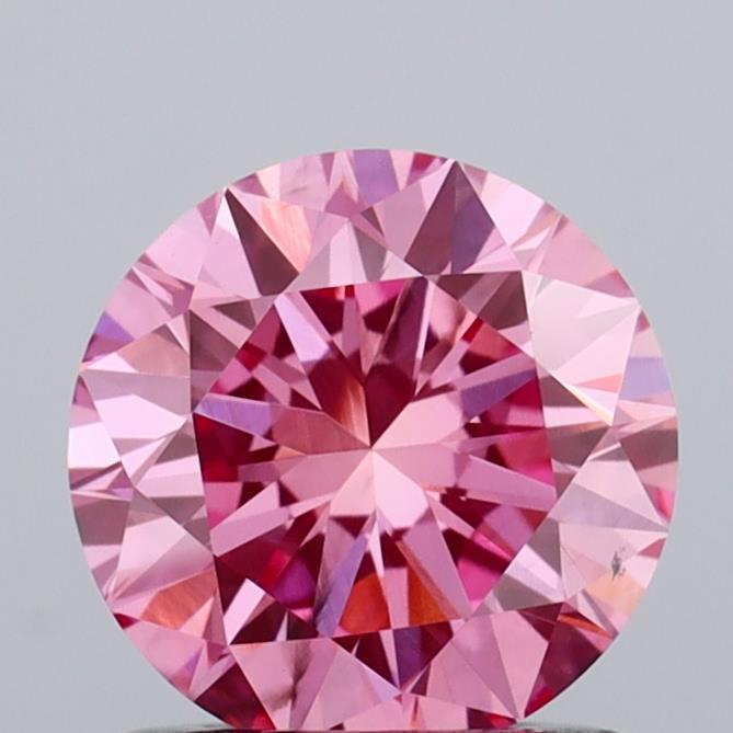 1.00 Ct. Fancy Vivid Pink Round Lab Grown Diamond