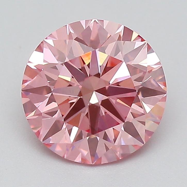 1.02 Ct. Fancy Vivid  Pink Round Lab Grown Diamond