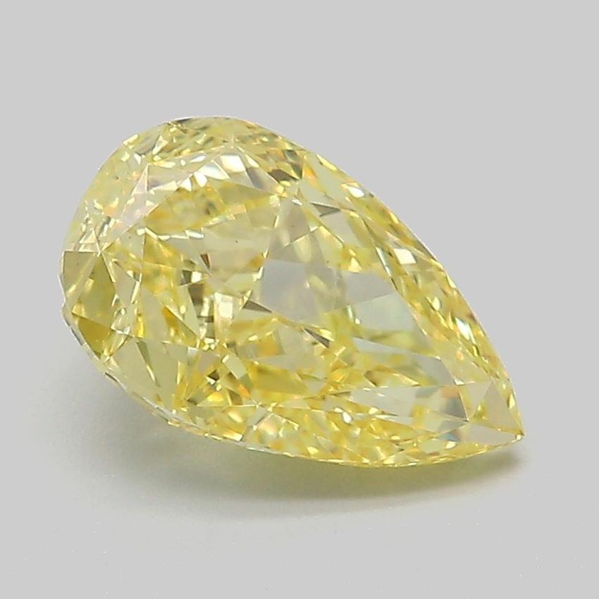 2.05 Ct. Fancy Intense Yellow Pear Lab Grown Diamond
