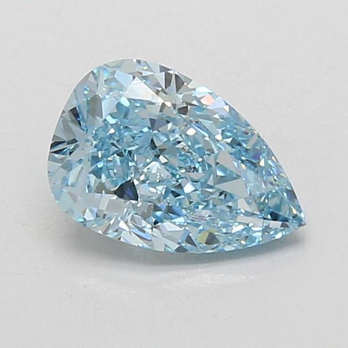 1.51 Ct. Fancy Vivid Blue Pear Lab Grown Diamond
