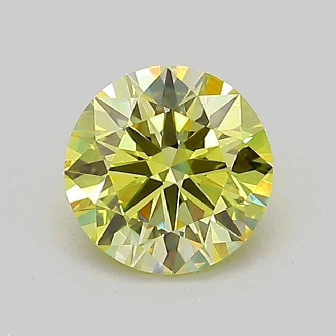 0.72 Ct. Fancy Light  Yellow Round Lab Grown Diamond