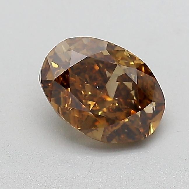 1.06 Ct. Fancy  Brown Oval Lab Grown Diamond