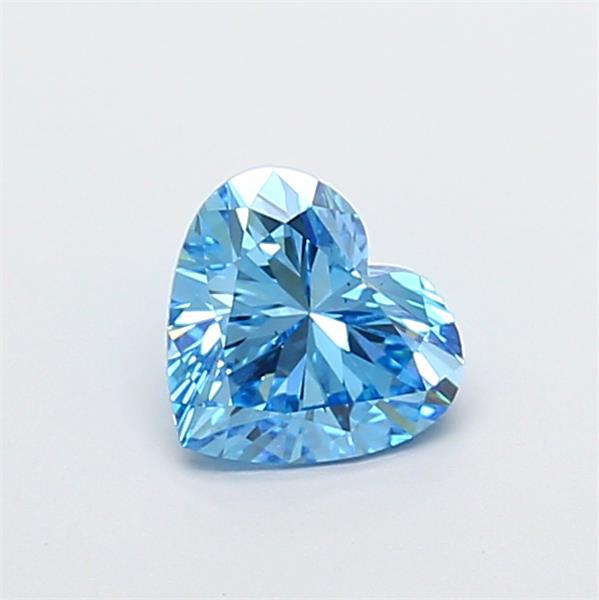 1.09 Ct. Fancy Vivid Blue Heart Lab Grown Diamond