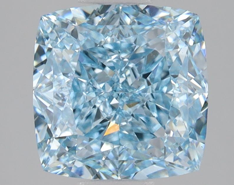 3.07 Ct. Fancy Intense Blue Cushion Lab Grown Diamond