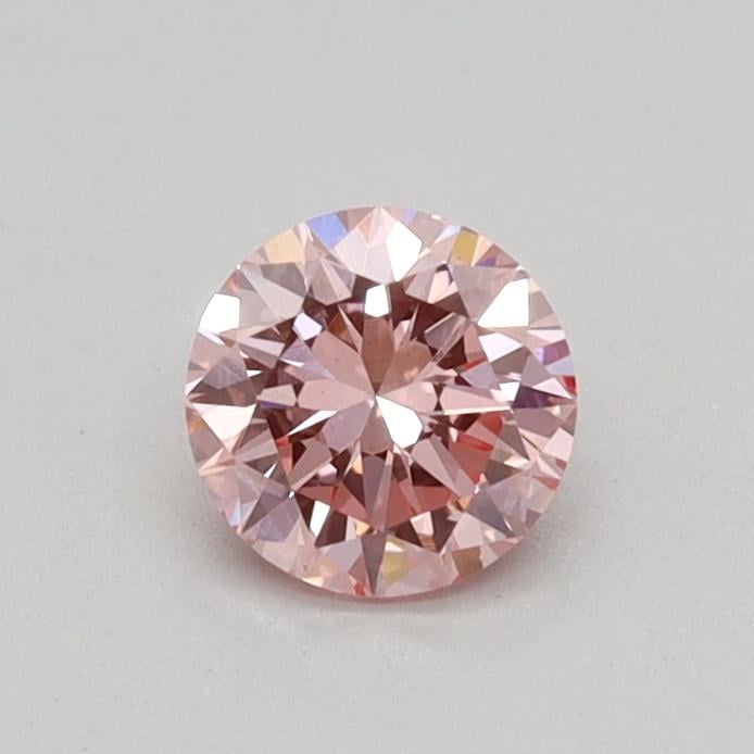 0.30 Ct. Fancy Vivid Pink Round Lab Grown Diamond
