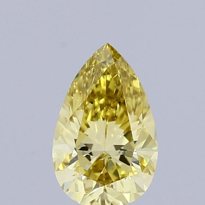 0.50 Ct. Fancy Intense Yellow Pear Lab Grown Diamond