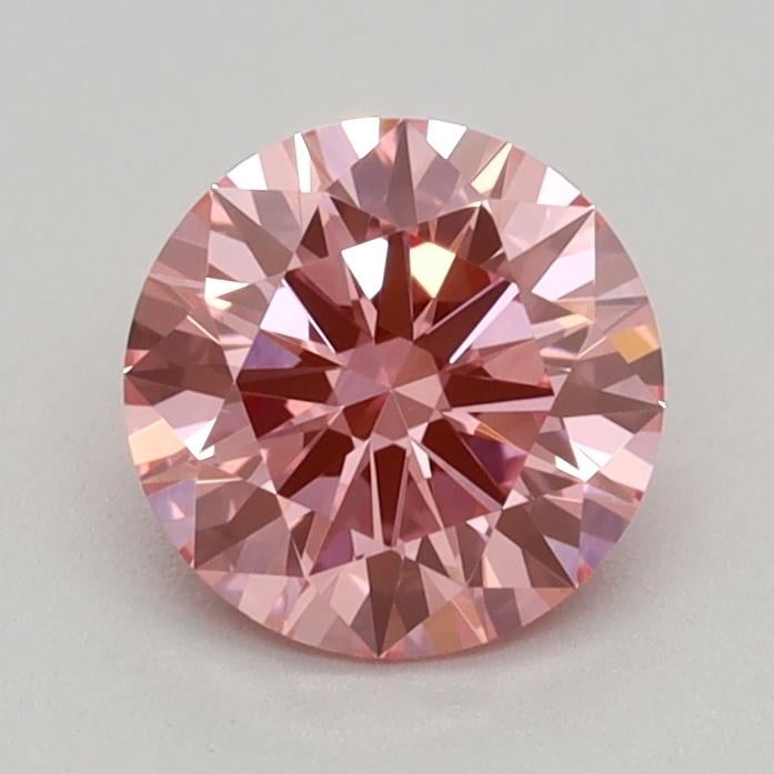 0.51 Ct. Fancy Vivid Pink Round Lab Grown Diamond