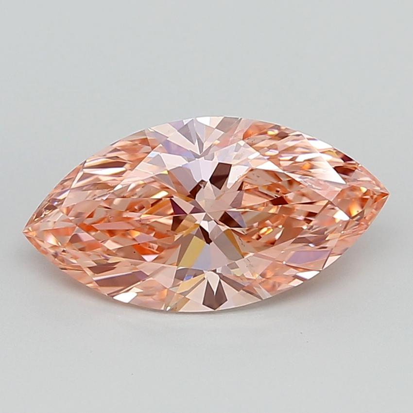 3.05 Ct. Fancy Vivid Pink Marquise Lab Grown Diamond