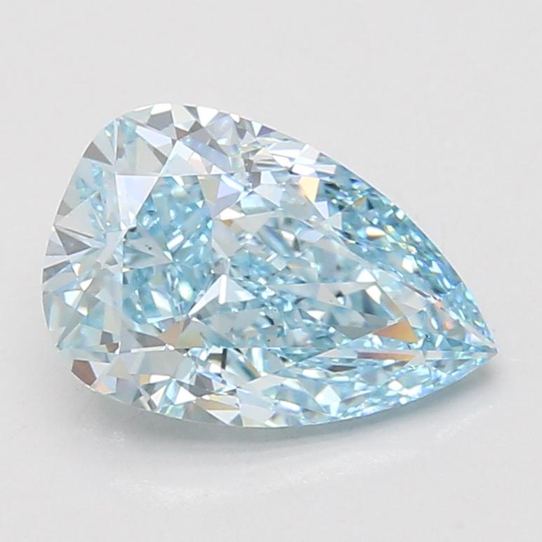 2.93 Ct. Fancy Intense Blue Pear Lab Grown Diamond