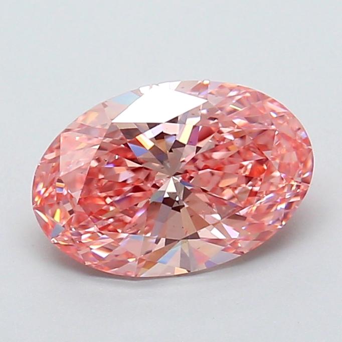 1.87 Ct. Fancy Vivid Pink Oval Lab Grown Diamond