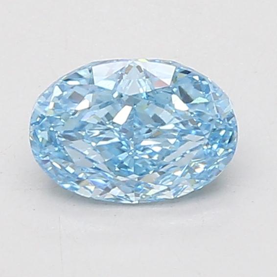 1.01 Ct. Fancy Vivid Blue Oval Lab Grown Diamond