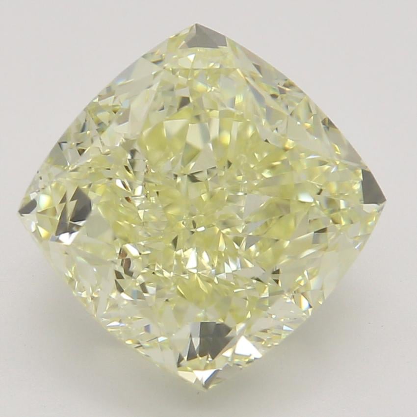3.01 Ct. Fancy Light Yellow Cushion Diamond