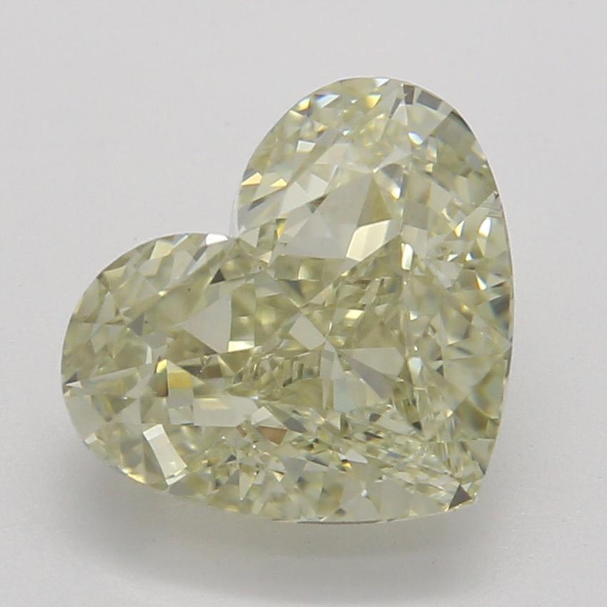 1.53 Ct. Fancy Light Brownish Greenish Yellow Heart Diamond