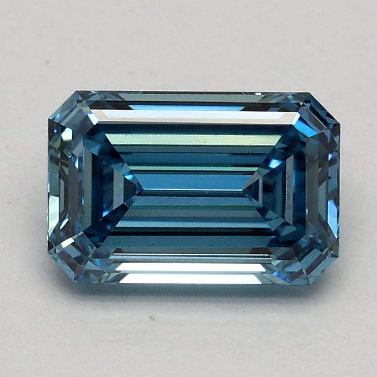 1.02 Ct. Fancy Vivid Blue Emerald Lab Grown Diamond