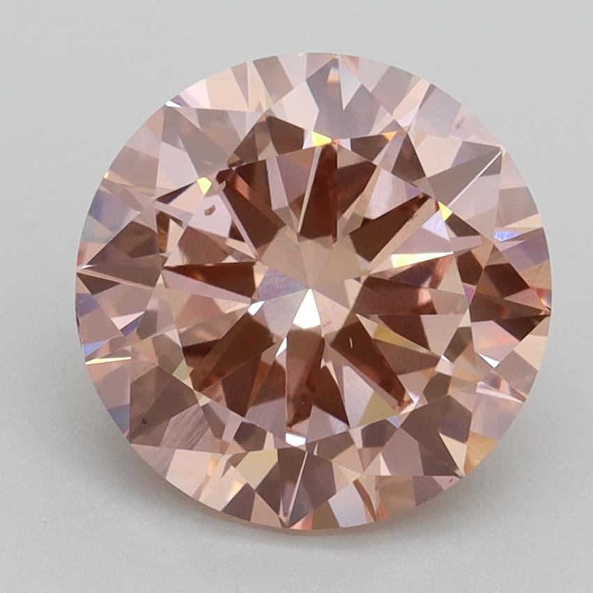 3.00 Ct. Fancy Intense Pink Round Lab Grown Diamond