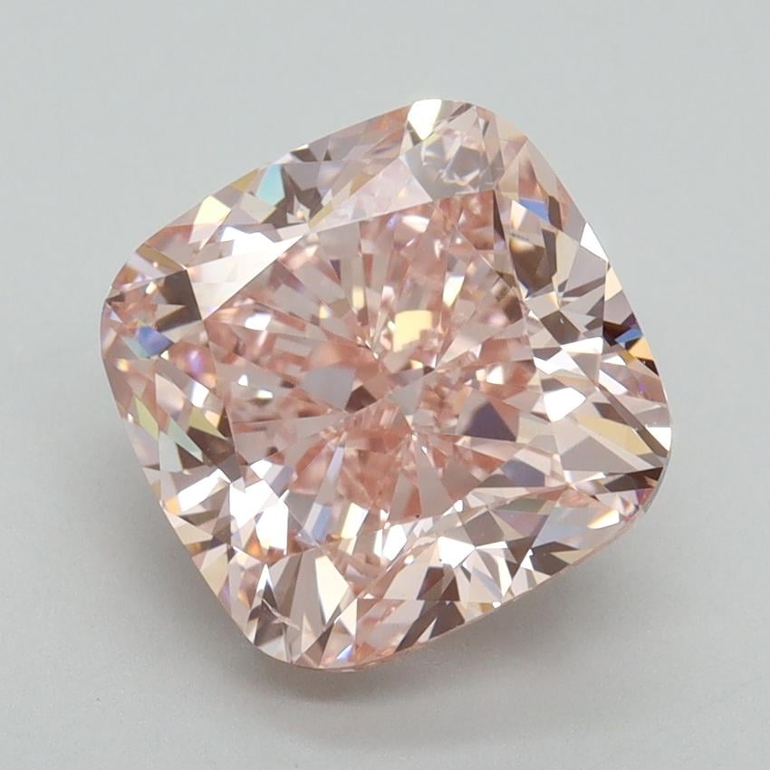 4.50 Ct. Fancy Intense Pink Cushion Lab Grown Diamond