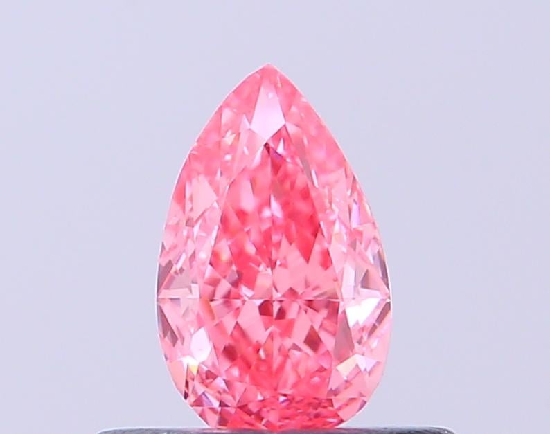 0.36 Ct. Fancy Vivid Pink Pear Lab Grown Diamond