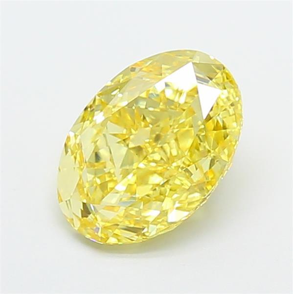 1.79 Ct. Fancy Intense Yellow Oval Lab Grown Diamond