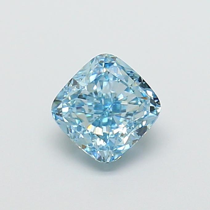 1.33 Ct. Fancy Vivid  Blue Cushion Lab Grown Diamond