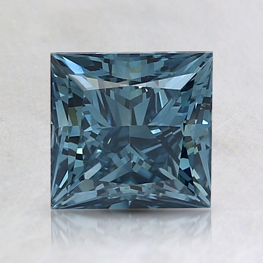 1.55 Ct. Fancy Deep Blue Princess Lab Grown Diamond